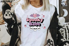 Pink Halloween Spooky Babe Sublimation Product Image 3