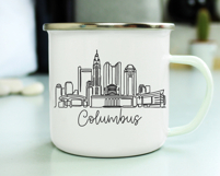 Columbus Minimalism Line Drawing Product Image 2
