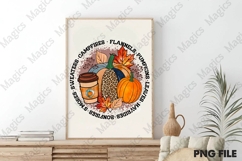 Campfires Flannels Pumpkins Leaves Hayrides Bonfires Sweater Product Image 3