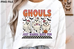 Retro Halloween Ghouls PNG Sublimation Product Image 3