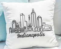Indianapolis Minimalism Line Drawing Product Image 2