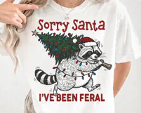 Sorry Santa I've Been Feral SVG PNG File Product Image 4