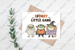 Halloween Funny Frog Spooky Gang PNG Product Image 3