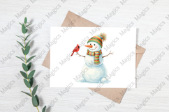 Christmas Cute Funny Snowman PNG Product Image 3