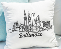 Baltimore Minimalism Line Drawing Product Image 2