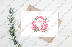 Christmas Coquette Pink Santa PNG Product Image 3