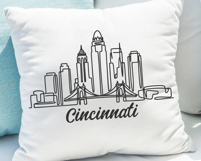Cincinnati Minimalism Line Drawing Product Image 2