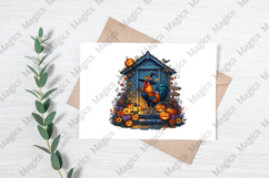 Witch Hat Rooster Halloween PNG Product Image 3