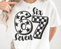 Six Seven 67 SVG PNG File Product Image 4