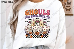 Retro Halloween Ghouls PNG Sublimation Product Image 2