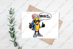 Bruh We Back to School Png, Teacher Sublimation Product Image 3