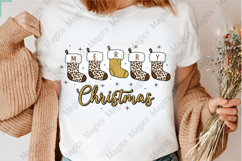 Christmas Leopard Print Stockings PNG Product Image 3