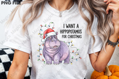 Hippopotamus Funny Christmas Sublimation Product Image 3