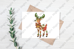 Christmas Patchwork Reindeer PNG Product Image 3