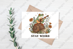 Stay Weird Witchy Halloween Gothic Frog Product Image 3