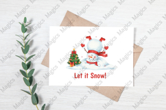 Let It Snow Snowman PNG Sublimation Product Image 3