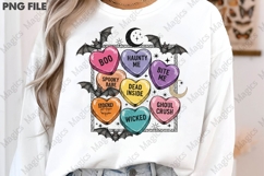 Retro Halloween Heart PNG Sublimation Product Image 3
