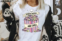 Pink Halloween Popcorn PNG Sublimation Product Image 3