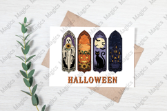 Brushstroke Vintage Spooky Halloween Png Product Image 3