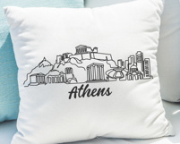 Athens Minimalism Line Drawing Product Image 2