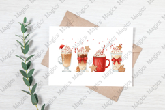 Christmas Bow Gingerbread Coffee Png Product Image 3