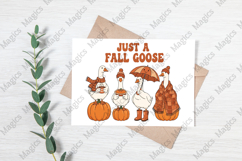 Just a Fall Goose PNG Sublimation Fall Product Image 3