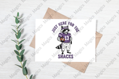 Funny Raccoon Football Player PNG Product Image 3