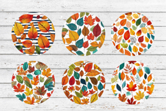 Autumn Car Coaster Bundle. Car Coaster Sublimation Bundle Product Image 4