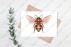 Colorful Cute Bee PNG Sublimation Product Image 3