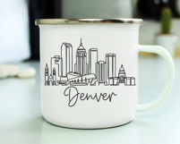 Denver Minimalism Line Drawing Product Image 2