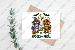 Spooky and Feral Raccoon Halloween Png Product Image 3