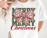 Merry Christmas Animal Print Ribbon SVG PNG File Product Image 4