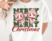 Merry Christmas Festive Ribbon SVG PNG File Product Image 4