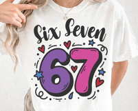 Six Seven Pink 67 SVG PNG File Product Image 4