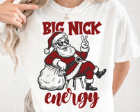 Big Nick Energy Santa Claus SVG PNG File Product Image 4