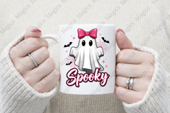 Spooky Ghost PNG, Coquette Halloween PNG Product Image 4
