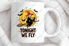Vintage Halloween Witch PNG Sublimation Product Image 4