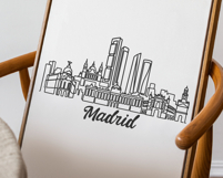 Madrid Minimalism Line Drawing Product Image 3