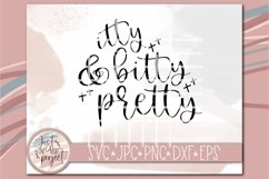 Itty Bitty and Pretty svg, Baby girl svg, New Baby svg, Baby Product Image 2