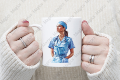 Vintage Halloween Nurse Clipart Design Product Image 4