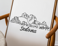 Sedona Minimalism Line Drawing Product Image 3