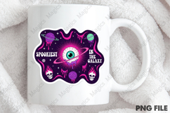 Pink Halloween Galaxy PNG Sublimation Product Image 4