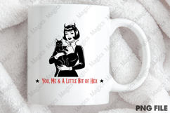 Halloween Pin-up Girl &amp; Cat PNG Product Image 4