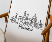 Florence Minimalism Line Drawing Product Image 3