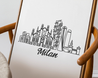 Milan Minimalism Line Drawing Product Image 3
