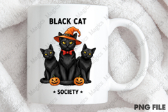 Vintage Halloween Cats PNG Sublimation Product Image 4