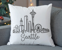 Seattle Minimalism Line Drawing Product Image 3