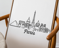 Paris Minimalism Line Drawing Product Image 3