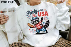 4th of July Raccoon Hotdog Patriotic USA Product Image 4