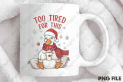 Christmas Tired Goose PNG Product Image 4